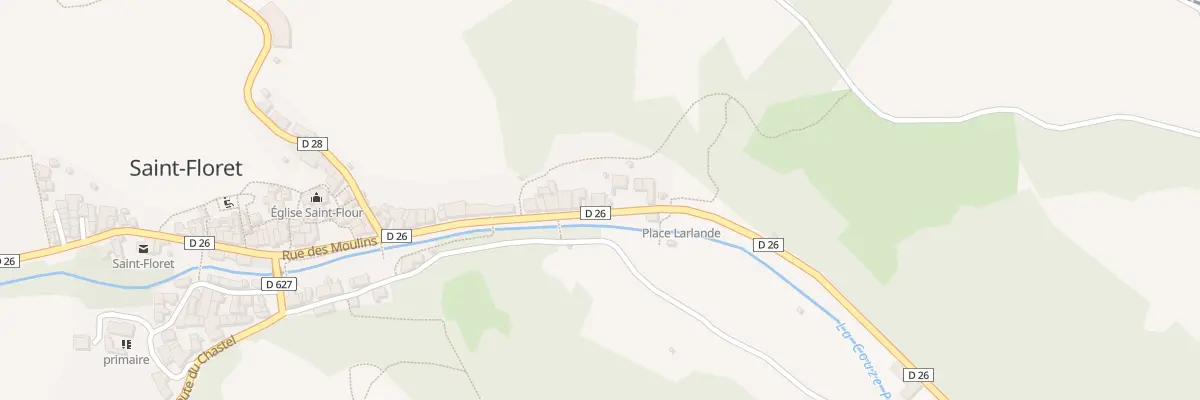 Plan du 9003 Quai de la Couze à Saint-Floret