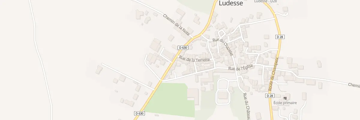 Plan du 13 Rue de la Terrette à Ludesse
