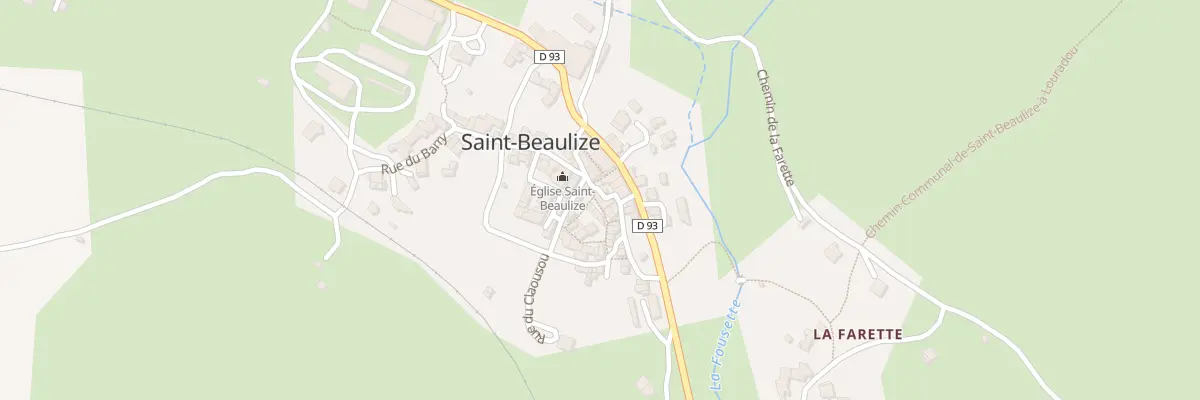 Plan du 5023 Saint Beaulize à Saint-Beaulize