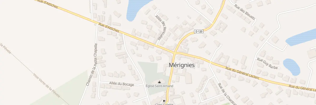 Plan du 65 Rue d’Attiches à Mérignies