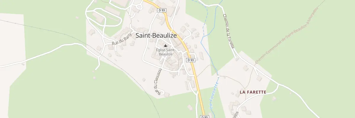 Plan du 5021 Saint Beaulize à Saint-Beaulize