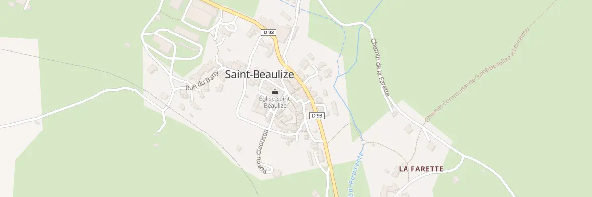 Plan du 5119 Saint Beaulize à Saint-Beaulize