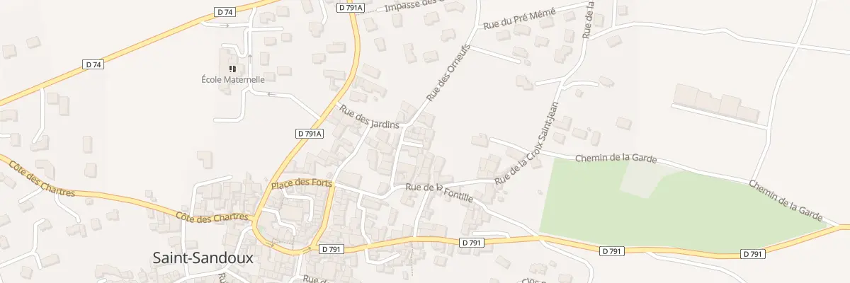 Plan du 8 Rue des Orneufs à Saint-Sandoux