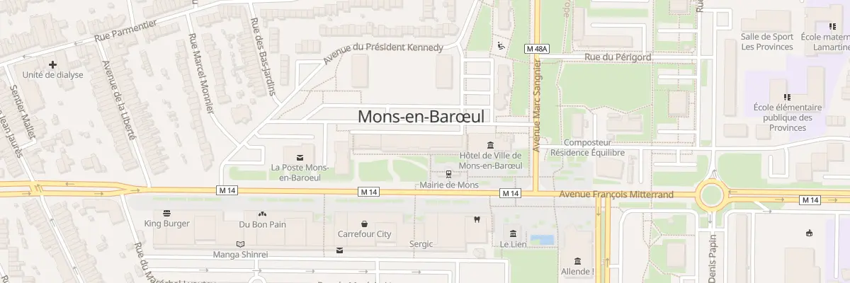 Plan du 21 Av Robert Schuman à Mons-en-Barœul