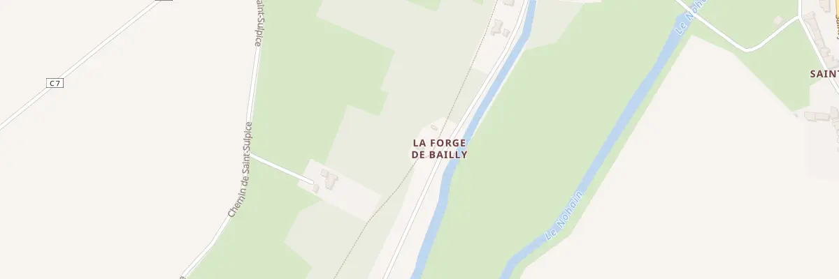 Plan du 6 Che de Bailly à Donzy