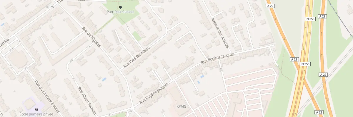 Plan du 57 Rue Eugène Jacquet à Marcq-en-Barœul