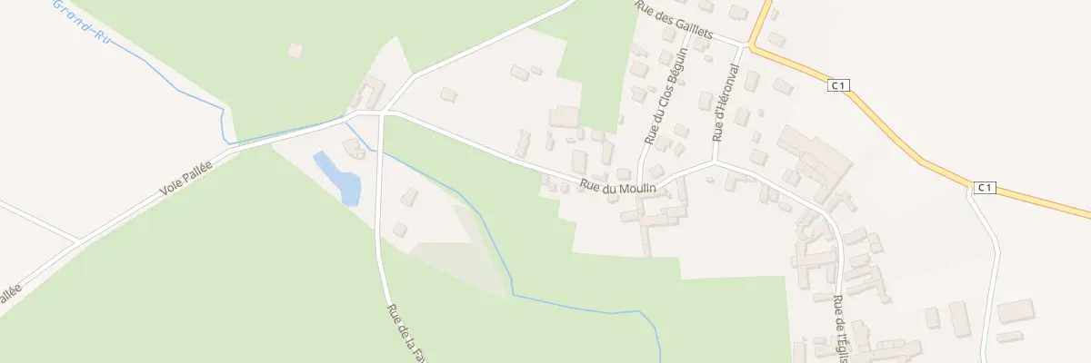 Plan du 155 Rue du Moulin à Mondescourt