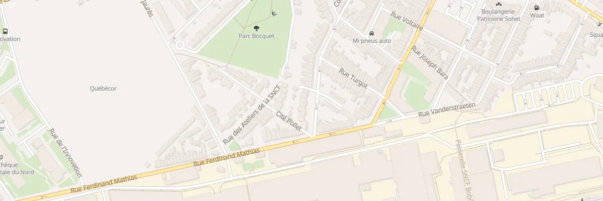 Plan du 76 Rue Marceau Hellemmes à Lille