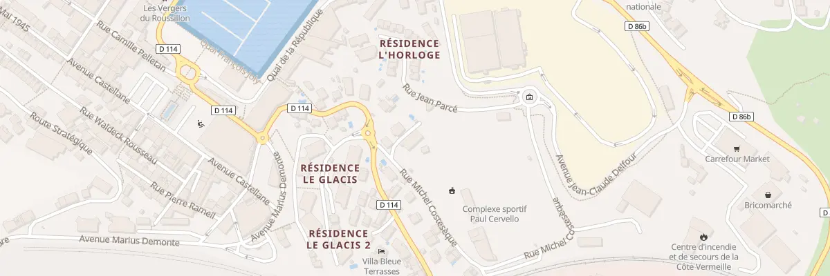 Plan du 1B Rue Michel Costeseque à Port-Vendres