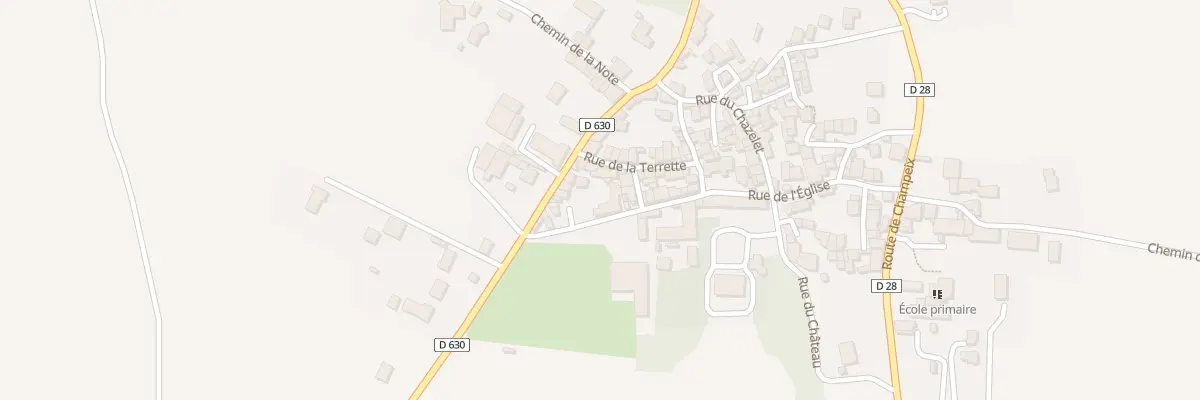 Plan du 32 Rue de l’Eglise (Le Bourg) à Ludesse