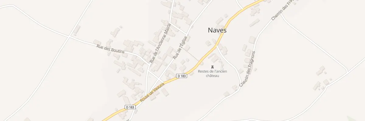 Plan du 7 Rue du Château à Naves