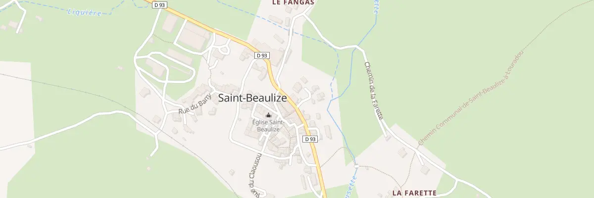 Plan du 4 Rte de Fondamente à Saint-Beaulize