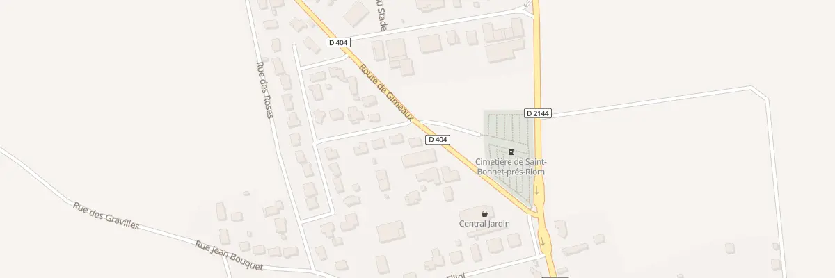 Plan du 2 Rue des Poiriers à Saint-Bonnet-près-Riom