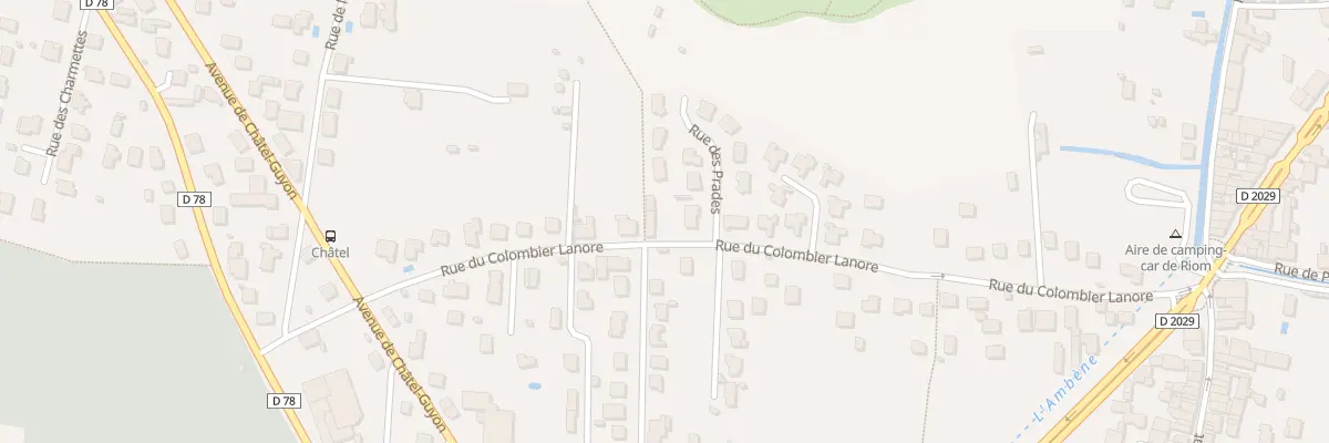Plan du 20 Rue du Colombier Lanore à Riom