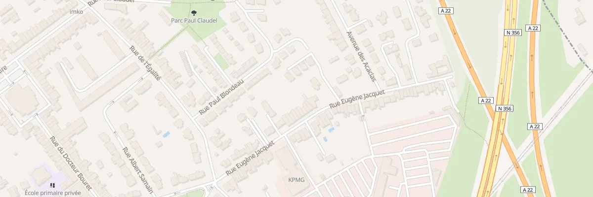 Plan du 61 Rue Eugène Jacquet à Marcq-en-Barœul
