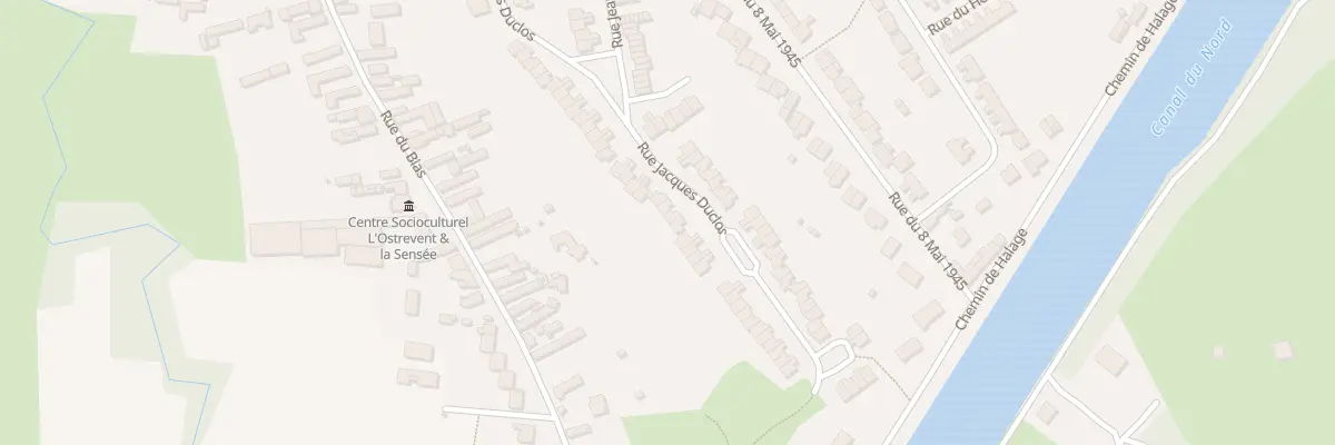 Plan du 58 Rue Jacques Duclos à Arleux
