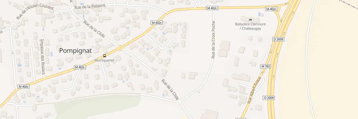 Plan du 13Q Rue de la Clide à Châteaugay