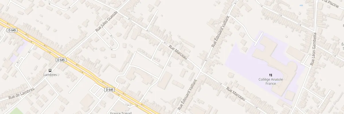 Plan du 349 Rue Marceau à Sin-le-Noble