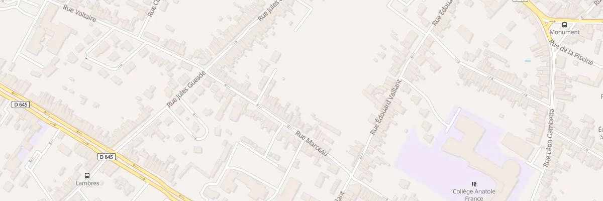 Plan du 390 Rue Marceau à Sin-le-Noble