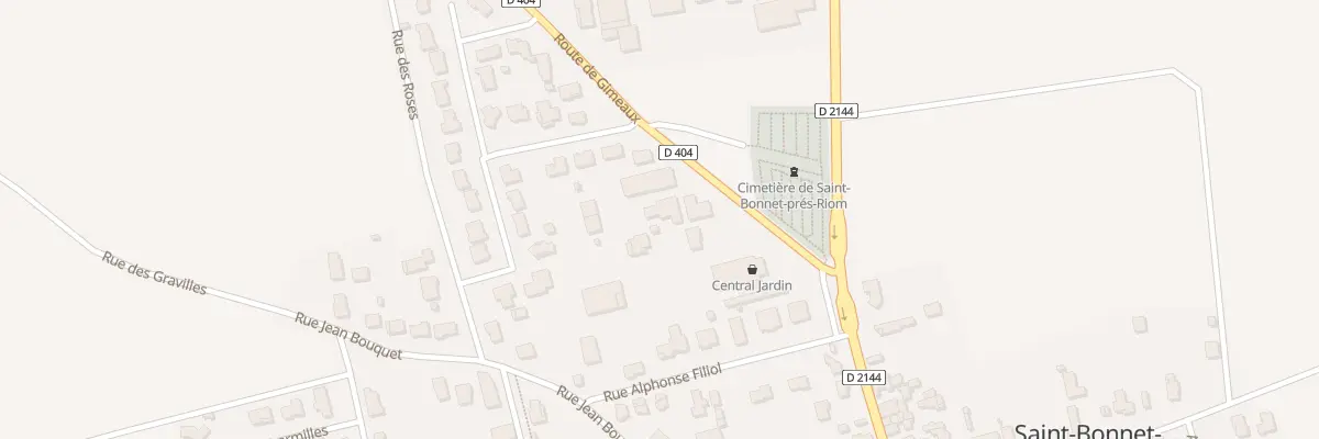 Plan du 3 Rte de Gimeaux à Saint-Bonnet-près-Riom