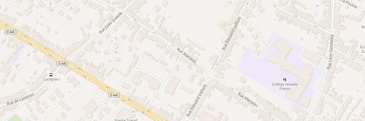 Plan du 343 Rue Marceau à Sin-le-Noble