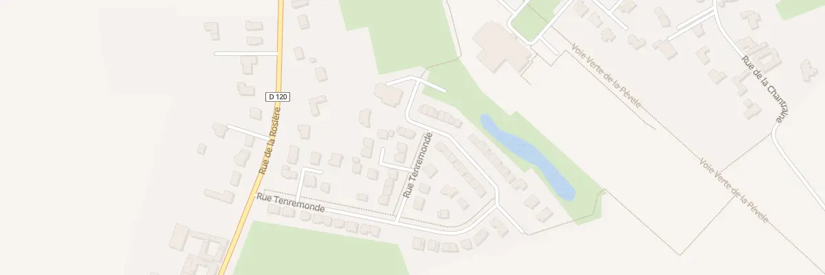 Plan du 536 Rue de Tenremonde à Mérignies