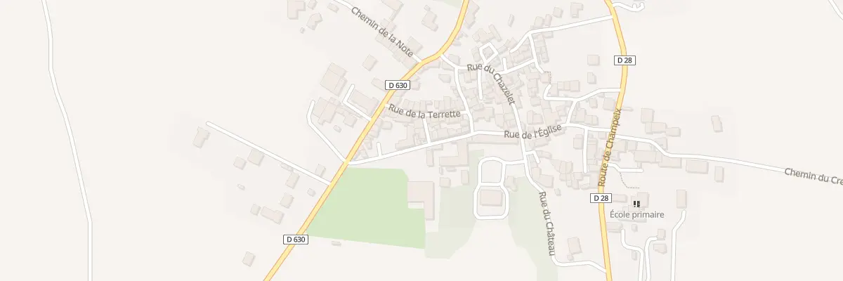 Plan du 1 Rue Petite Rue de la Terrette à Ludesse