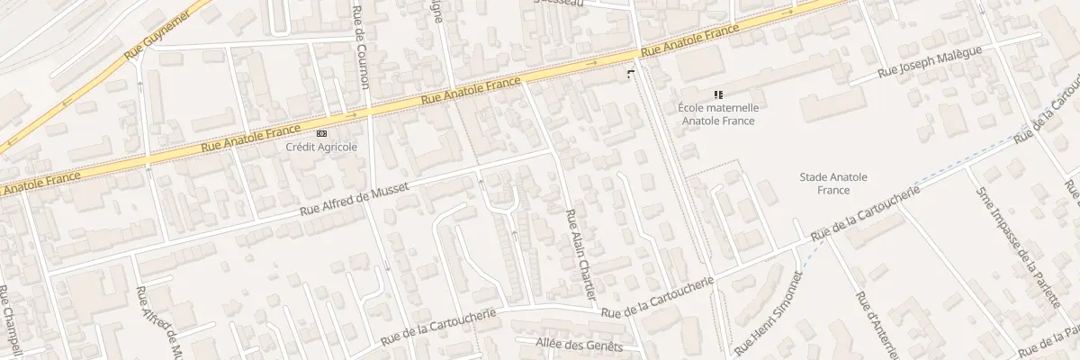 Plan du 14 Rue Alain Chartier à Clermont-Ferrand
