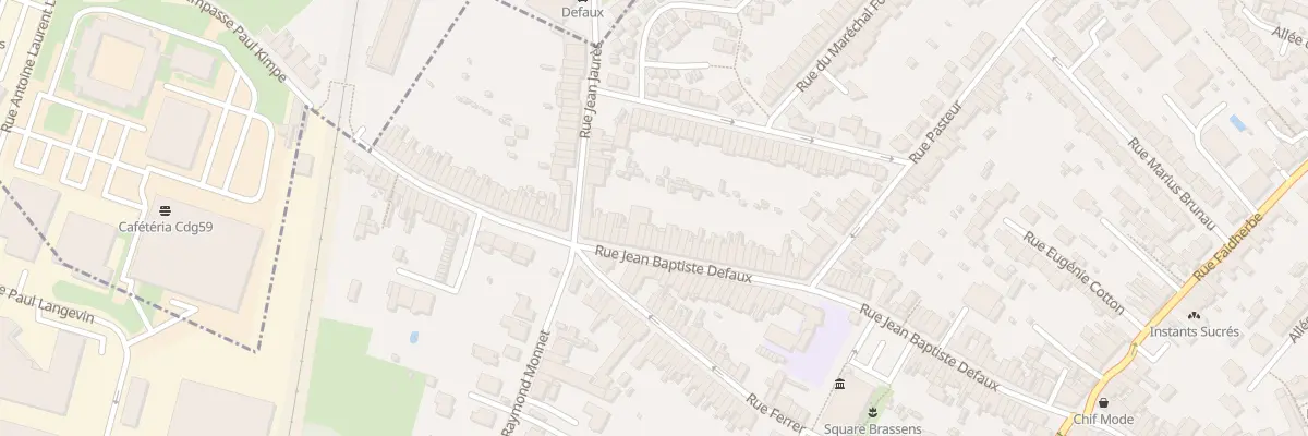 Plan du 136 Rue Jean-Baptiste Defaux à Lezennes
