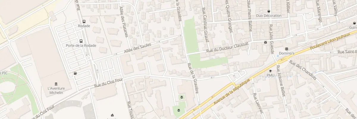 Plan du 17 Rue de la Gravière à Clermont-Ferrand