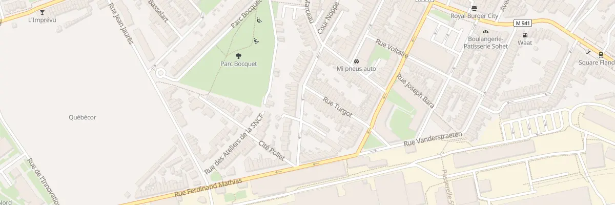 Plan du 34 Rue Turgot Hellemmes à Lille