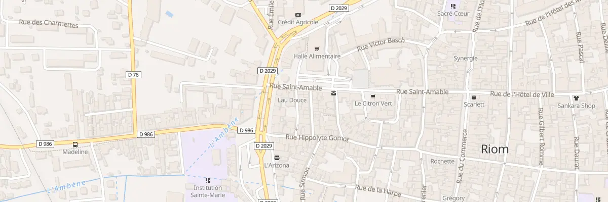 Plan du 3B Rue Marengo à Riom