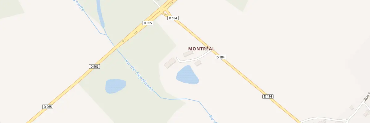 Plan du 33 Montreal (ham) à Ronchères