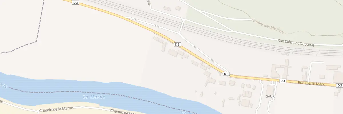 Plan de la Rue Pierre Marx à La Ferté-sous-Jouarre