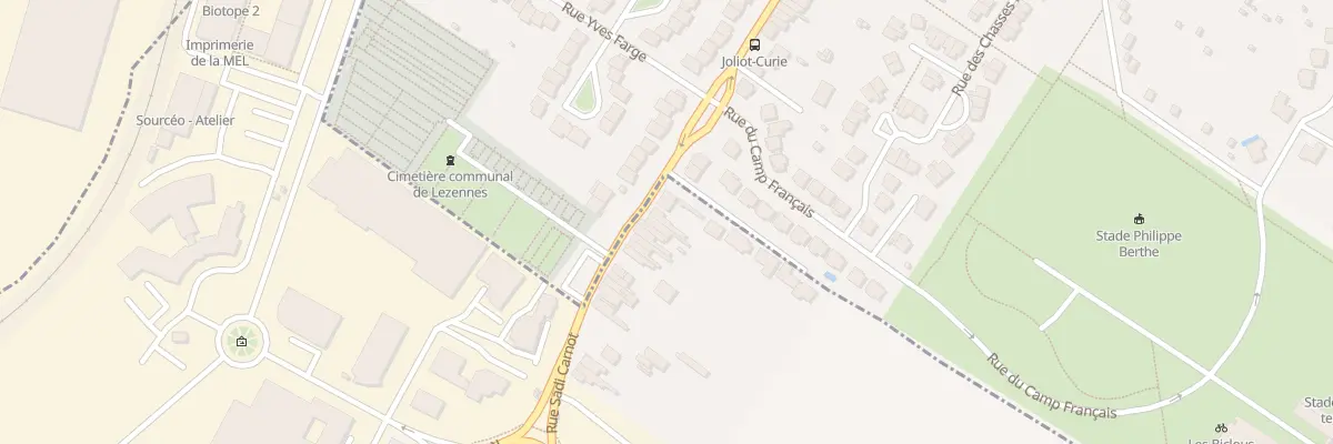 Plan du 344 Rue Sadi Carnot à Ronchin