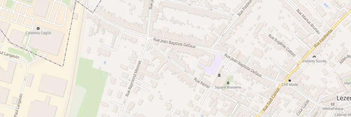 Plan du 58 Rue Ferrer à Lezennes
