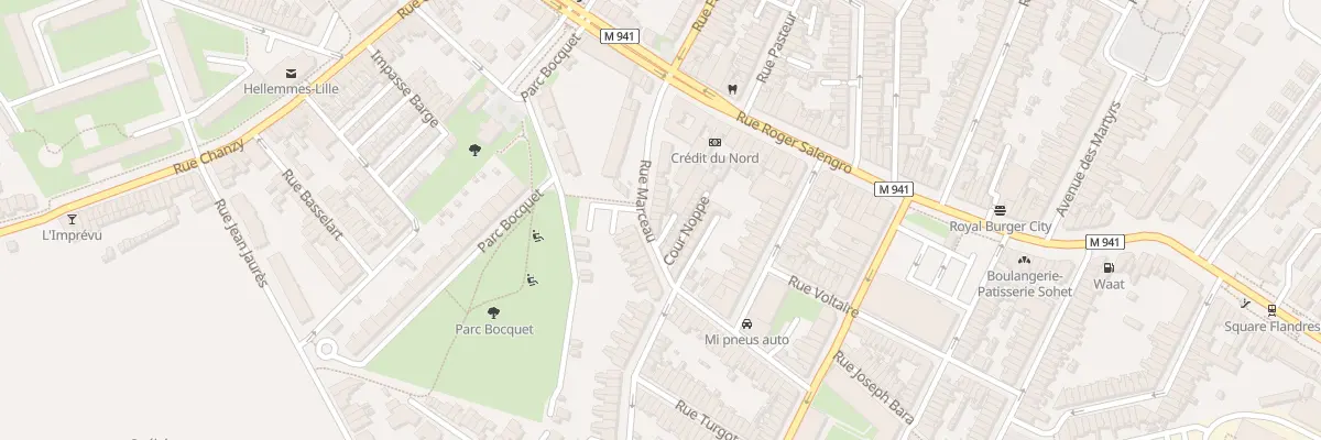 Plan du 11 Rue Marceau Hellemmes à Lille