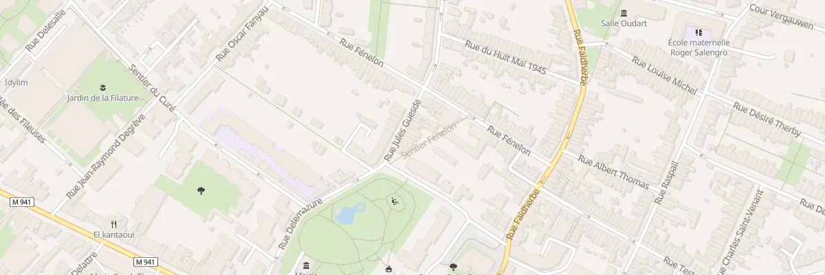 Plan du 10 Rue Jules Guesde Hellemmes à Lille