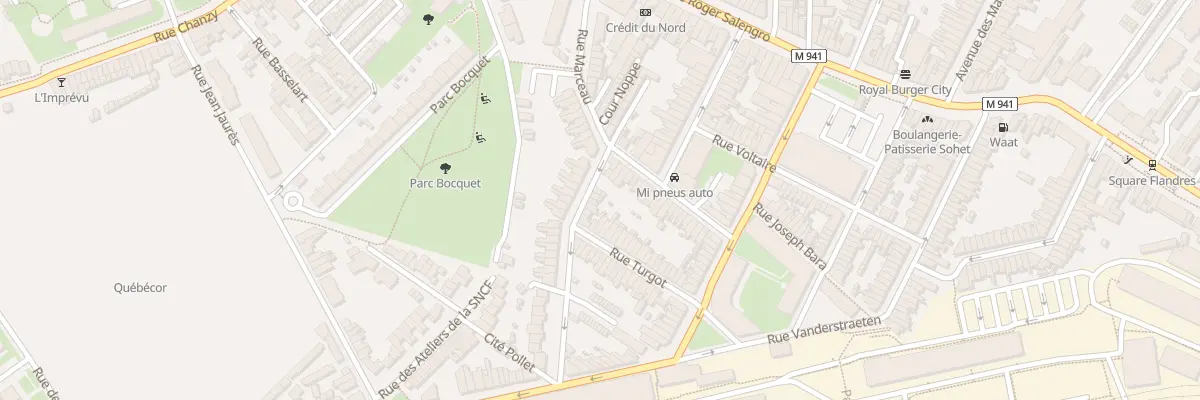 Plan du 25 Rue Marceau Hellemmes à Lille