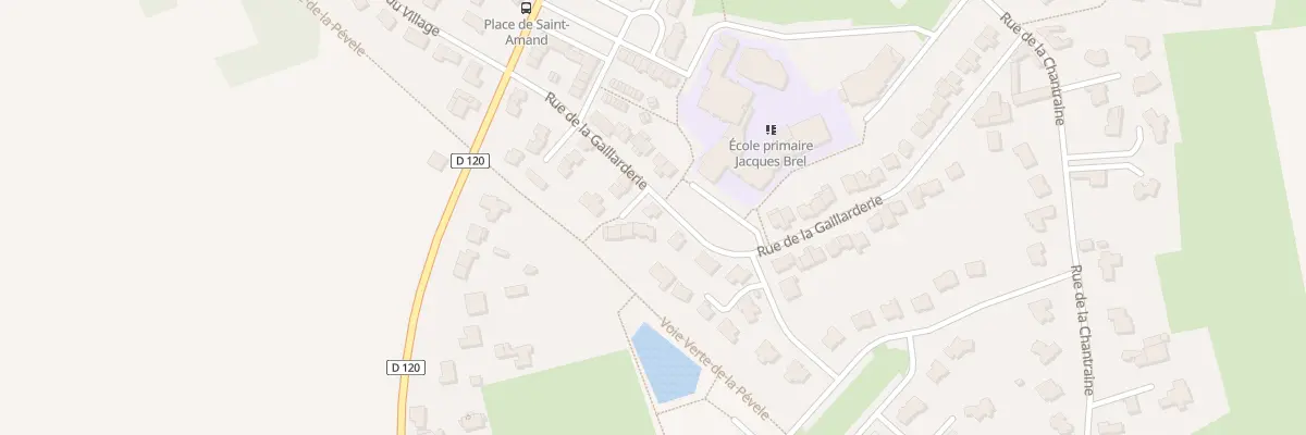 Plan du 128 Rue de la Gaillarderie à Mérignies