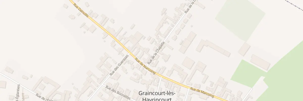Plan du 1 Rue de la Chapelle à Graincourt-lès-Havrincourt