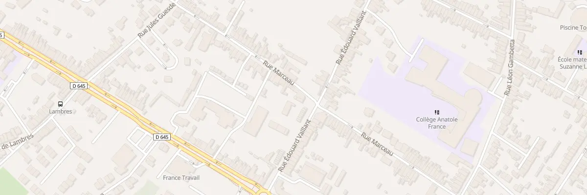 Plan du 285 Rue Marceau à Sin-le-Noble