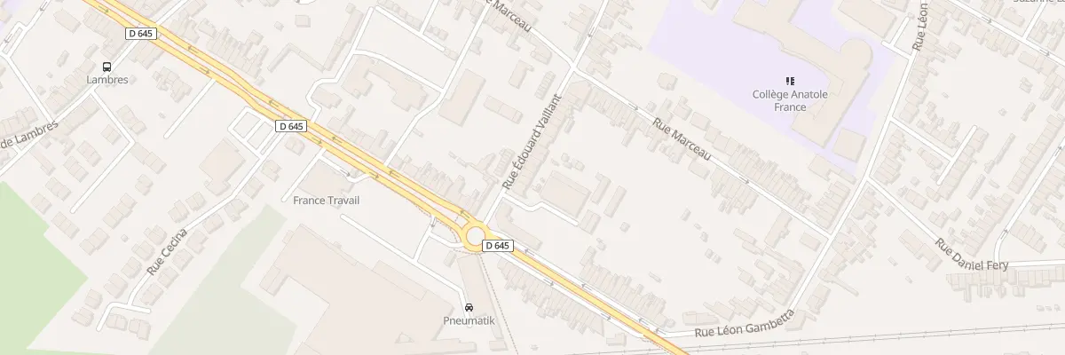 Plan du 469 Rue Edouard Vaillant à Sin-le-Noble