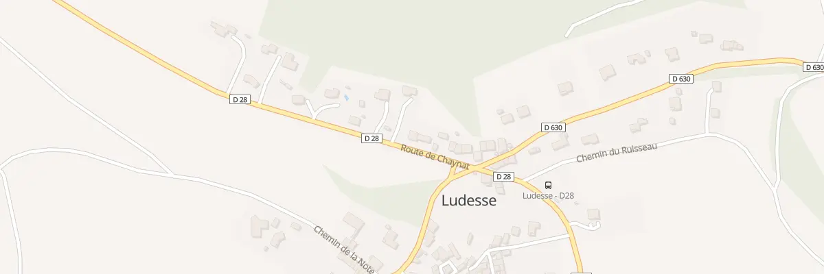 Plan du 10 Rte de Chaynat (La Cote) à Ludesse