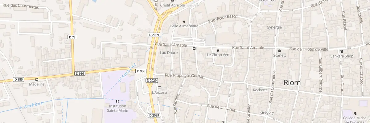 Plan du 11 Rue Fleurus à Riom