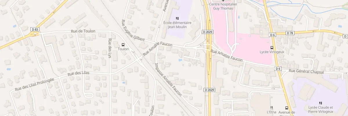 Plan du 32 Rue Amable Faucon à Riom