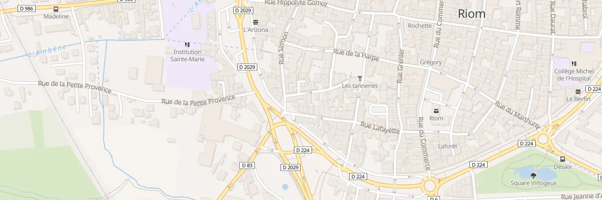 Plan du 44 Rue Albert Evaux à Riom