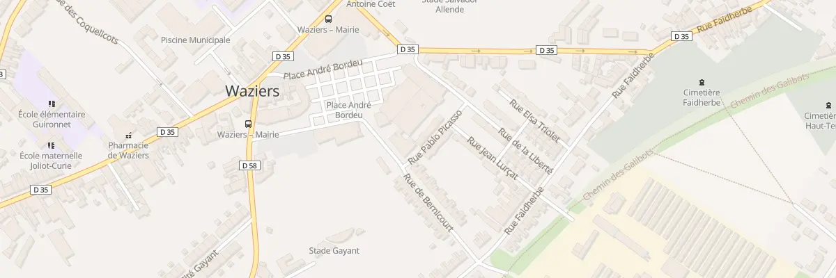 Plan du 67 Rue Pablo Picasso à Waziers