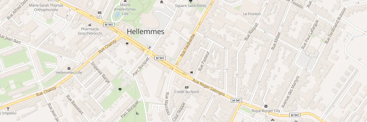 Plan du 4 Rue Faidherbe Hellemmes à Lille