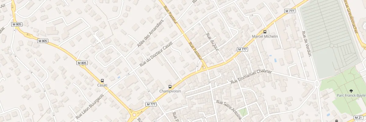Plan du 16 Rue du Docteur Casati à Aubière